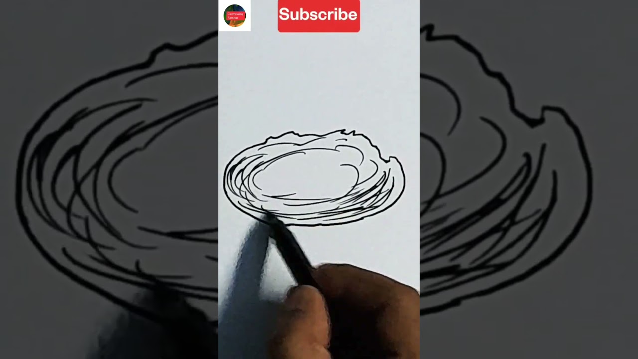 Draw a simple bird nest using these simple steps #shorts #ashortaday Canvassing Passion