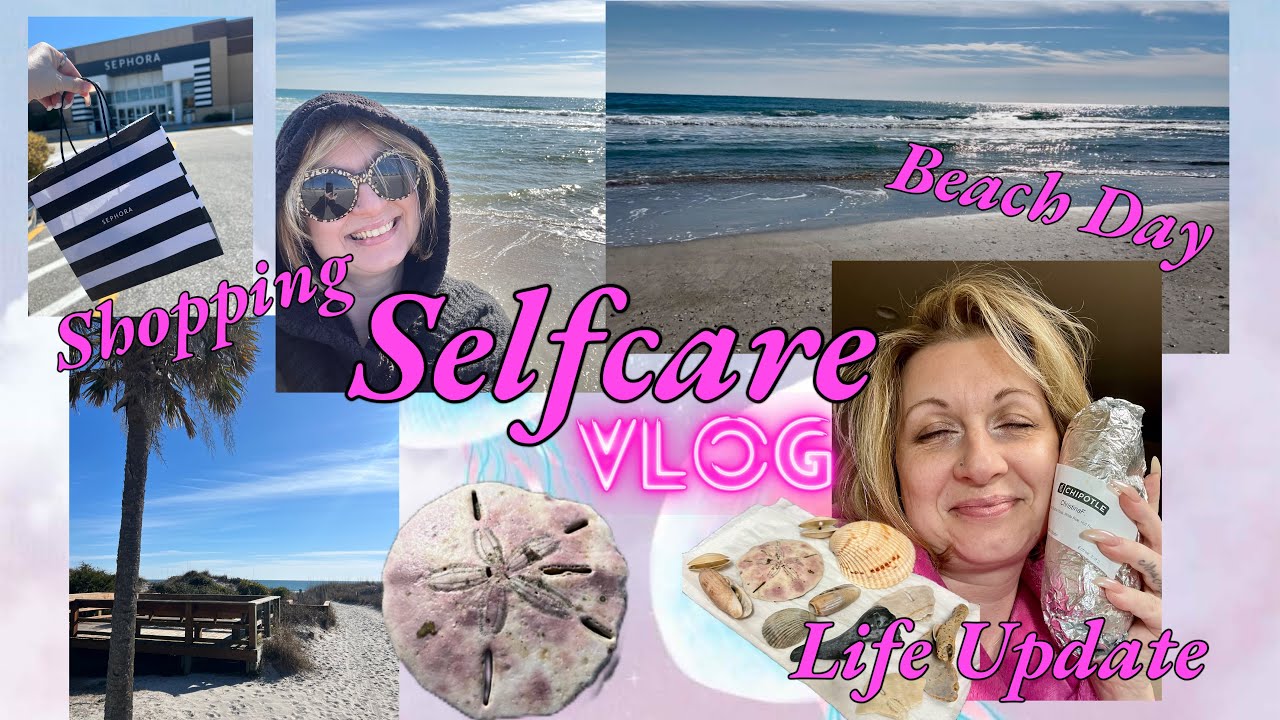 🌴Selfcare Vlog|Beach Day|Shopping