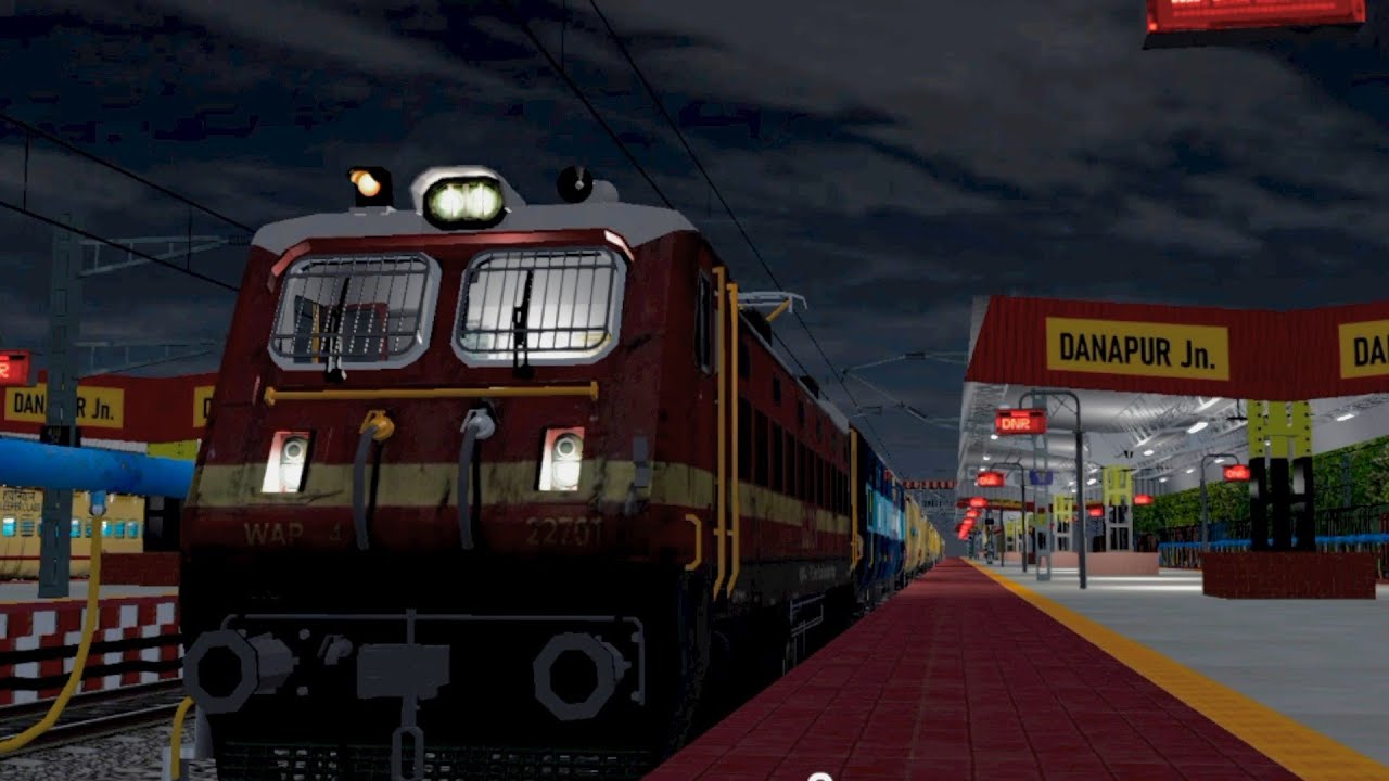 Full Night Journey 🌙 | Danapur SF Express | WAP-4 Speed + Overtake 🚆