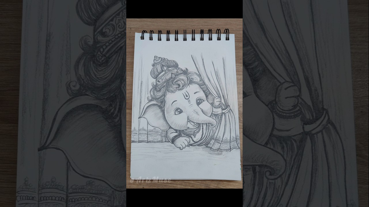 Cute Bal Ganesha Drawing ✨ 