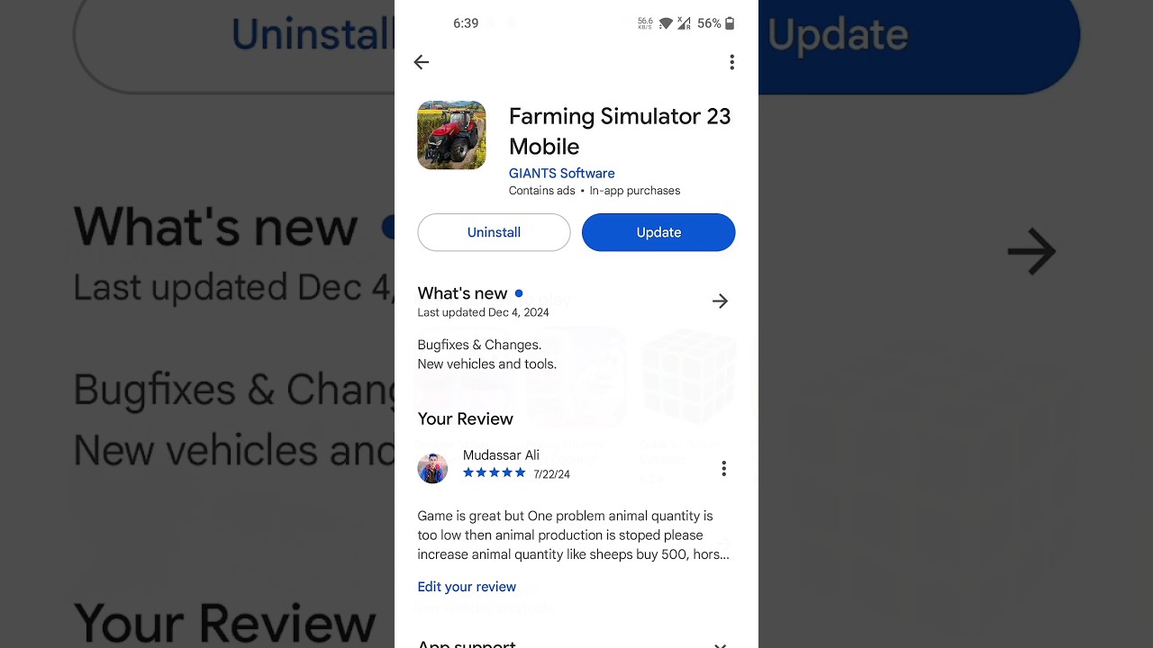 Farming Simulator 23 - Content Update #5 is finally here | fs 23 New Update #fs23 #shorts