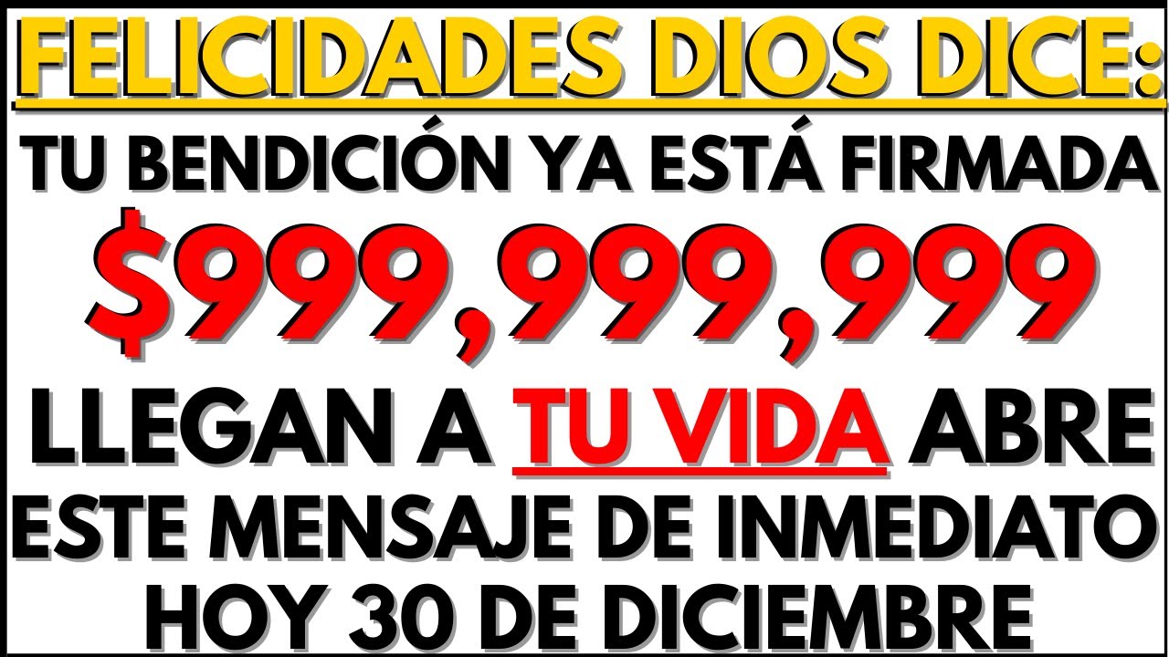 🤑💰 EL CIELO CONFIRMÓ TU CHEQUE DIVINO | DIOS TE ORDENA VER ESTO Y RECLAMAR 999 MILLONES💰💰