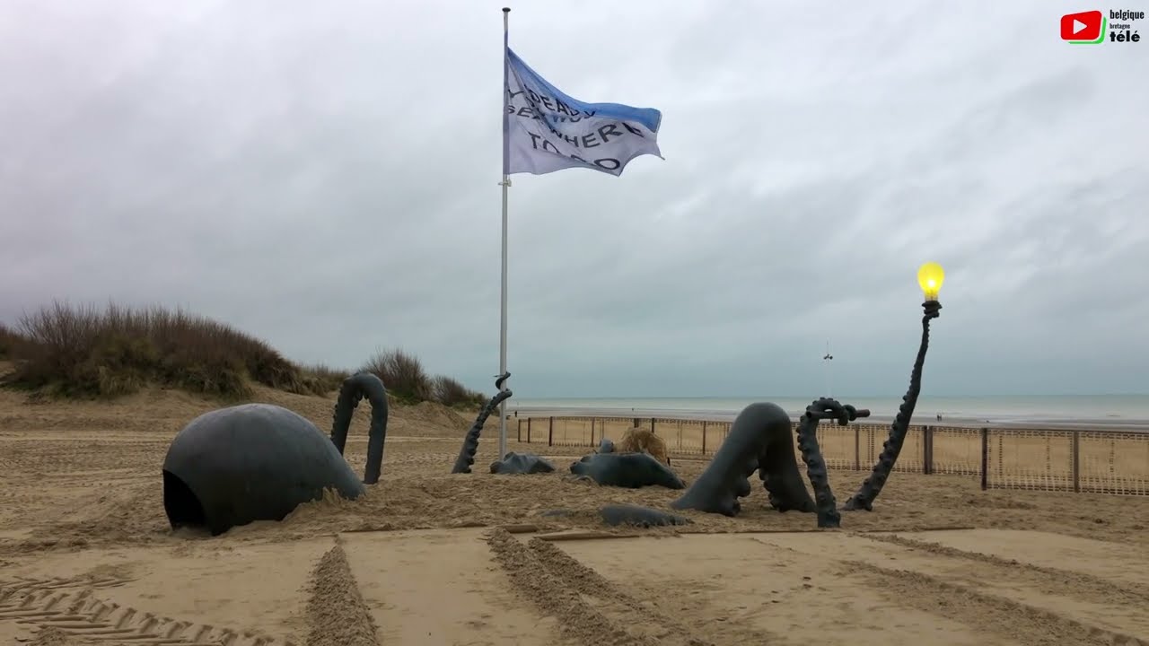 DE PANNE  🇧🇪 |  La Plage de La Panne en Hiver  |  Belgique Bretagne Télé