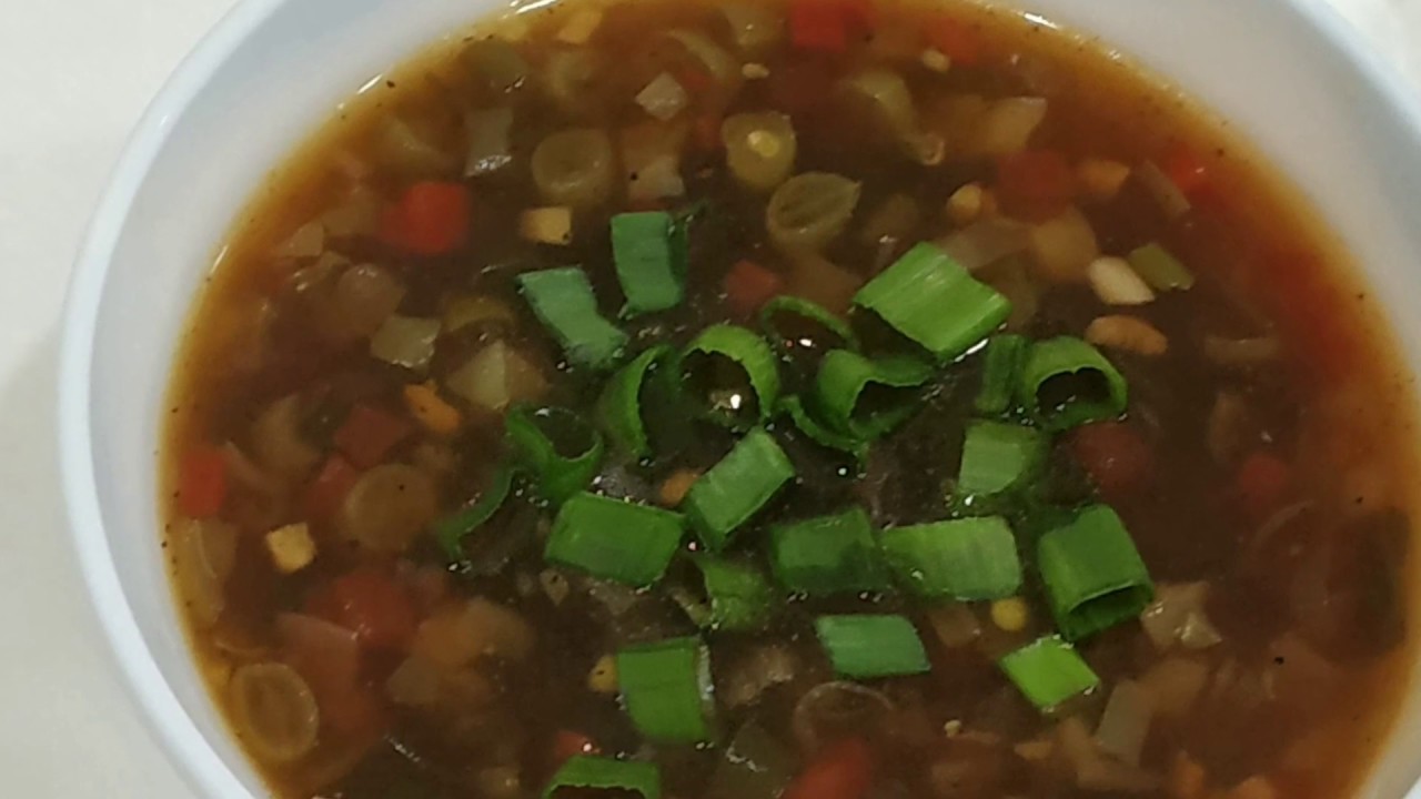 वेज हॉट एंड सौर सूप रेसिपी  / Hot & Sour Soup