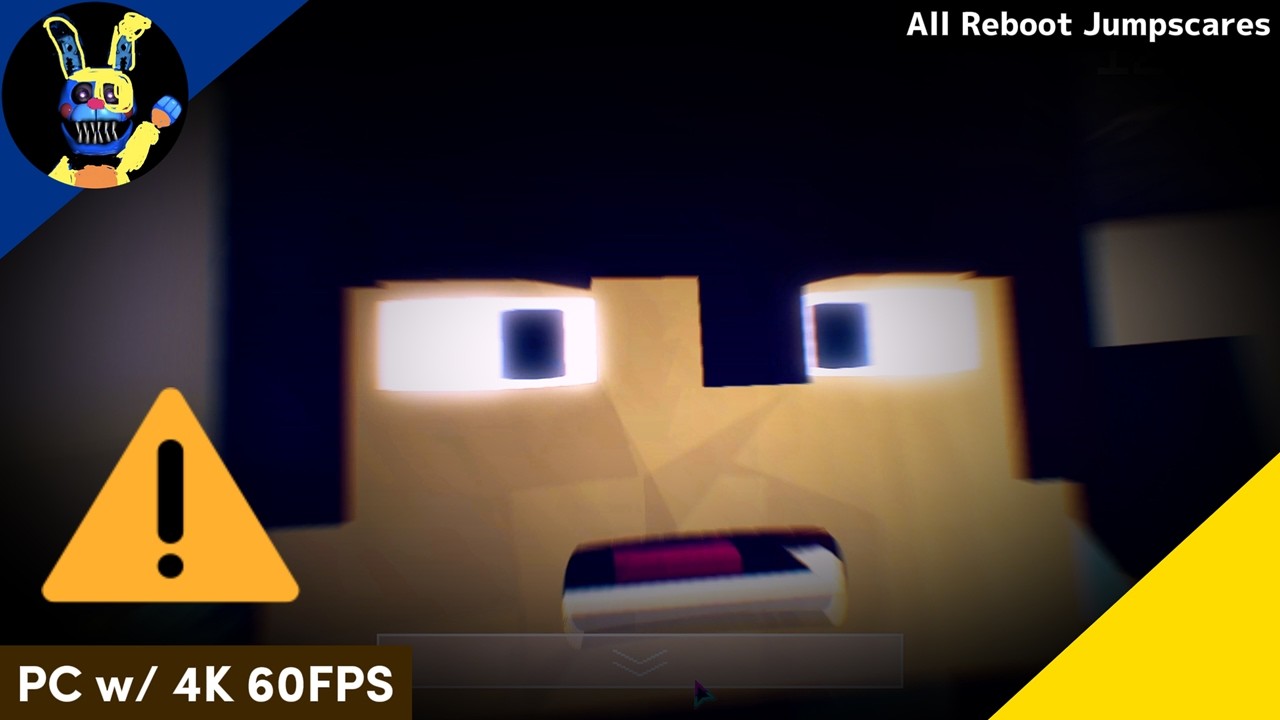 Five Nights at Hanwil's 1 - Все скримеры из перезапуска (ремейка) в разрешении 4K