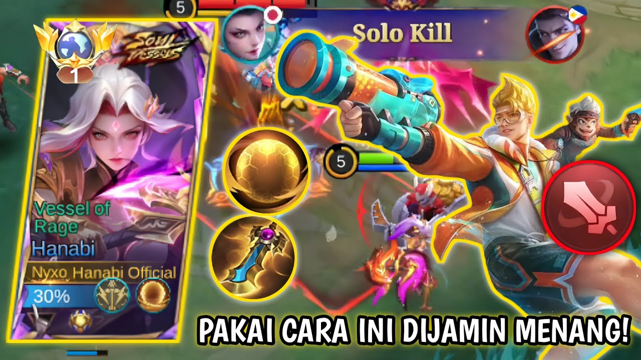 CARA MAIN HANABI LAWAN META CLAUDE EMBLEM FIGHTER DIGOLD LANE! BEST BUILD TERSAKIT 2026 - MLBB