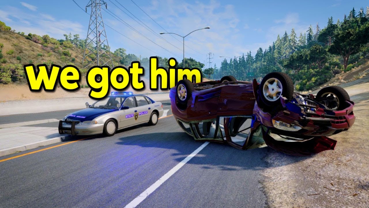 Realistic Police Chases In BeamNG