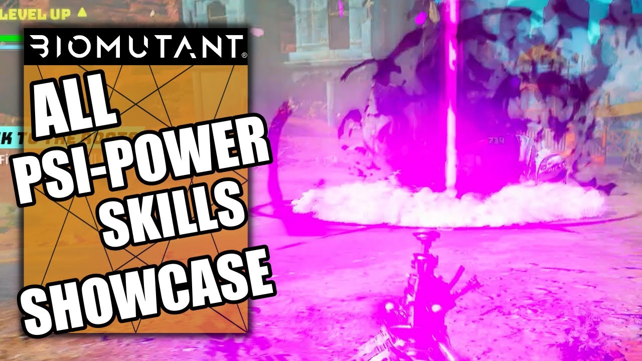 All PSI-Power Mutations Skills Showcase - Biomutant