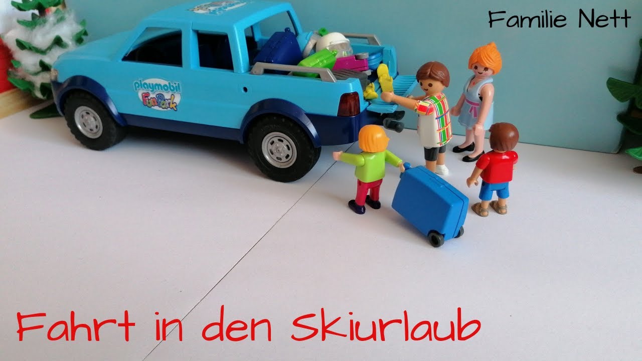 Playmobil Film deutsch - Fahrt in den Skiurlaub - Familie Nett