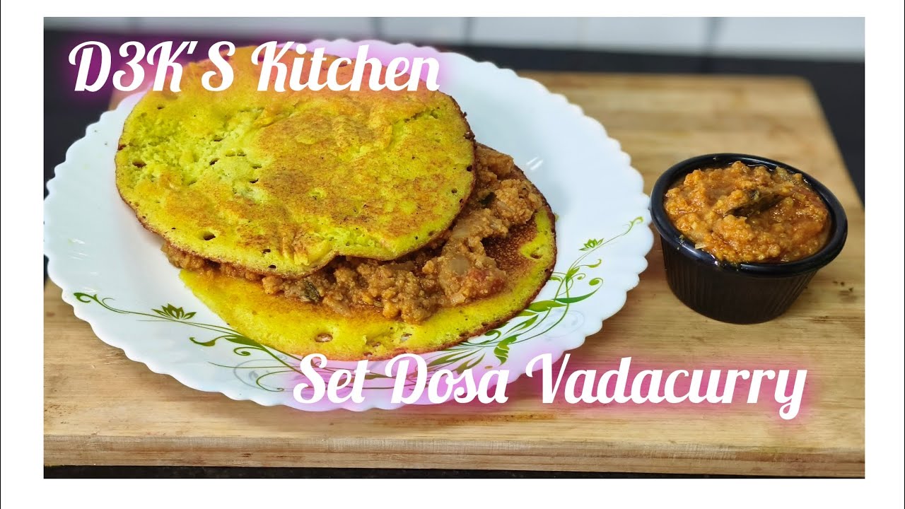 Set Dosa Vadacurry Hotel Style|Authentic Dosa Recipe| Soft & Spongy|Breakfast Recipe|Unique Dish