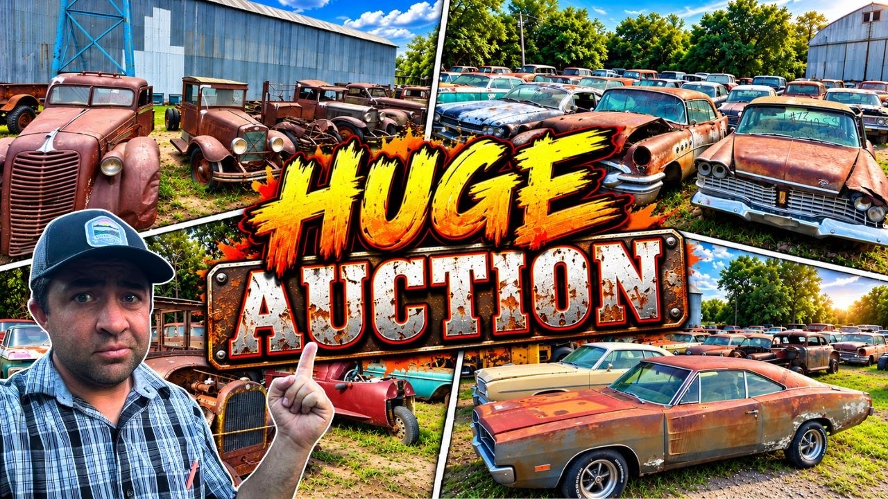 You Won't Believe the Prices at this MASSIVE Auction (Rows of Old Cars, Trucks & More)