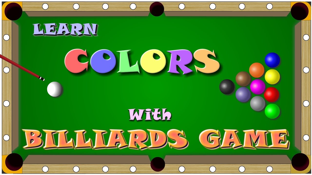Learn colors with Billiards game for kids | Snooker game | Wowkids Tv