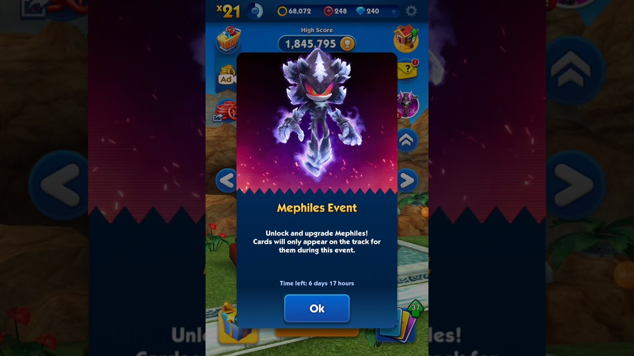 mephiles is in sonic dash!