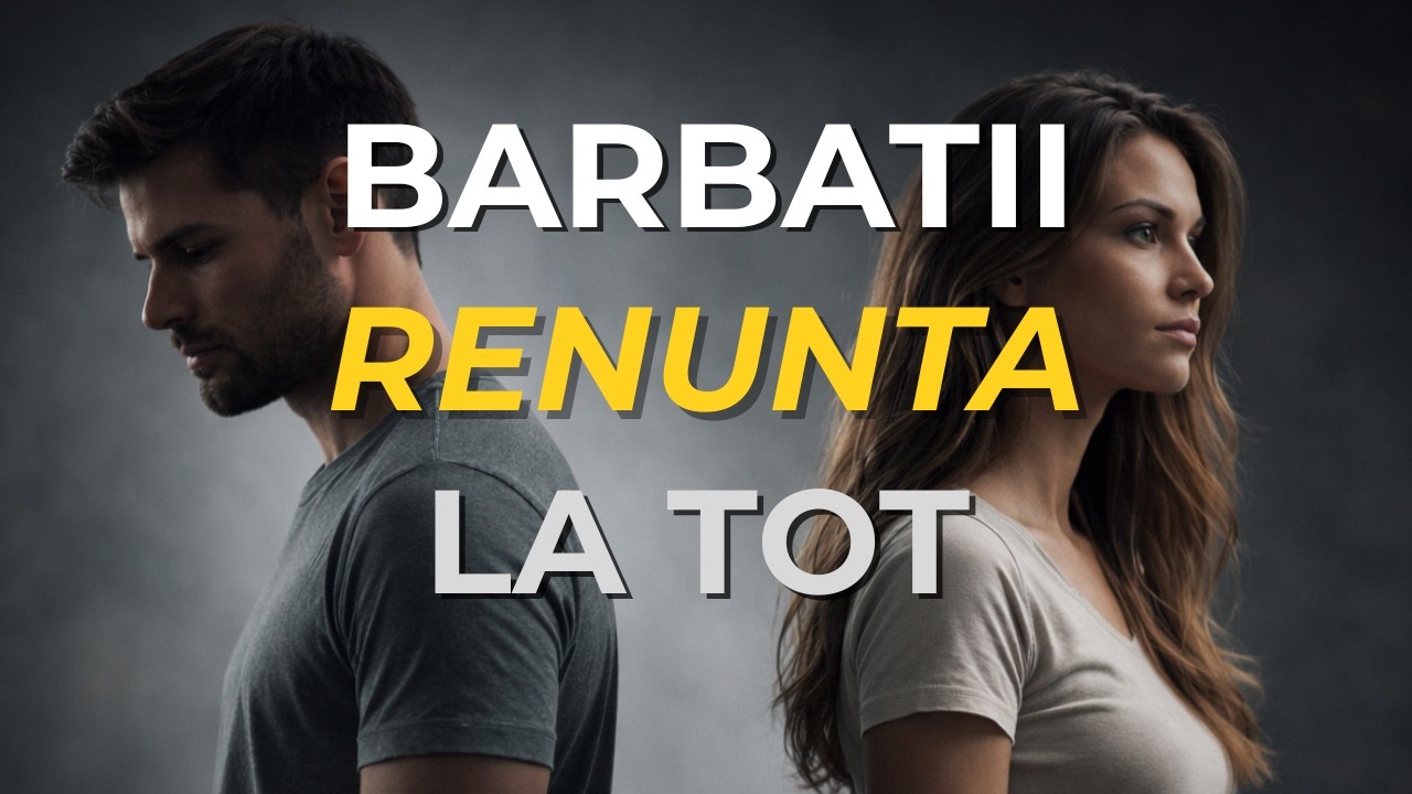 Barbatii se retrag din societate.Ce ignoram?