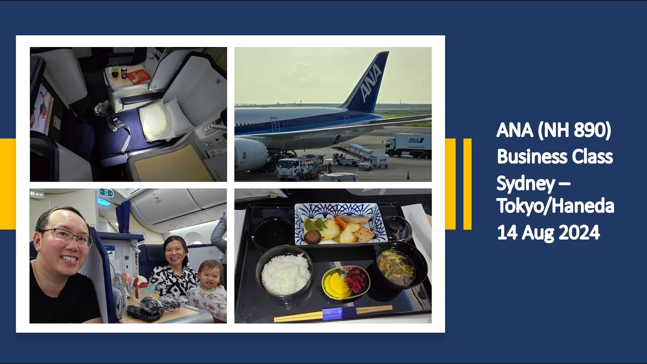 ANA B787-9 Business Class with a Baby (Aug 2024) - Sydney to Tokyo/Haneda (NH890)