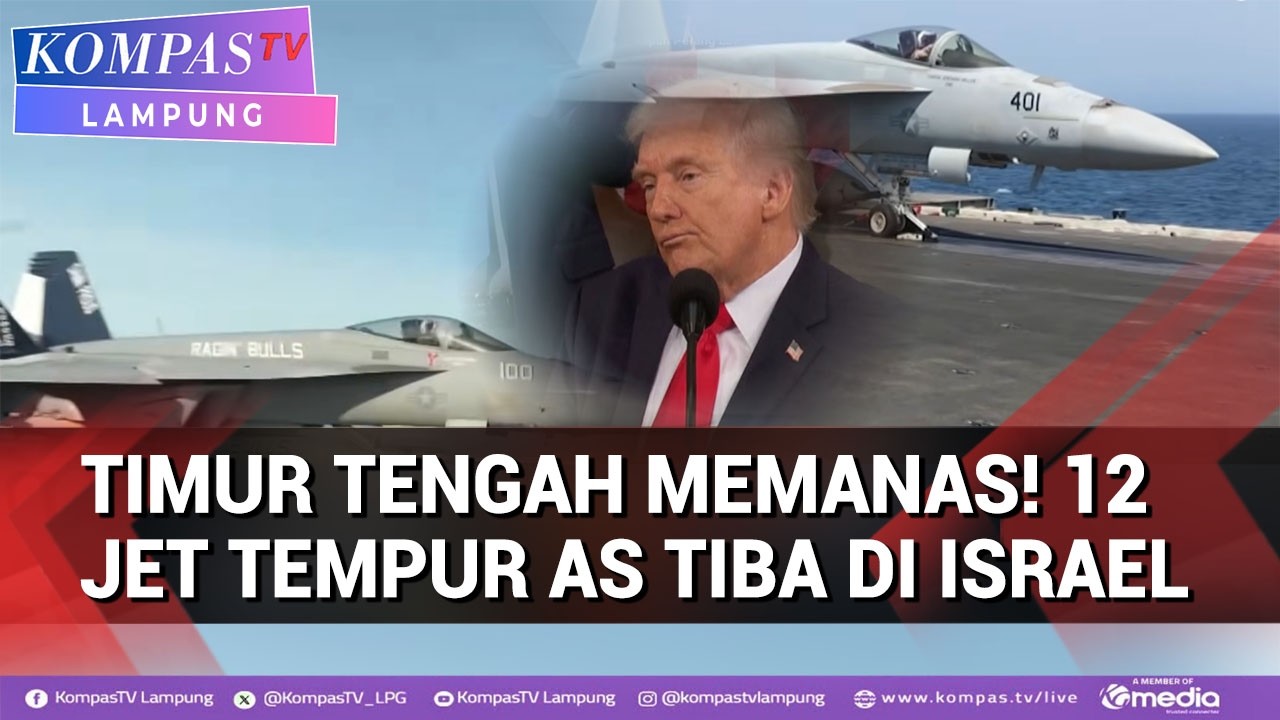 Timur Tengah Memanas! 12 Jet Tempur AS Mendarat di Israel, Persiapan Perang Lawan Iran
