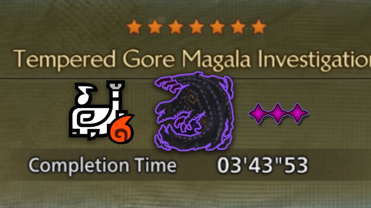 [MHWilds] Fire Hunting Horn | Tempered Gore Magala 03'43