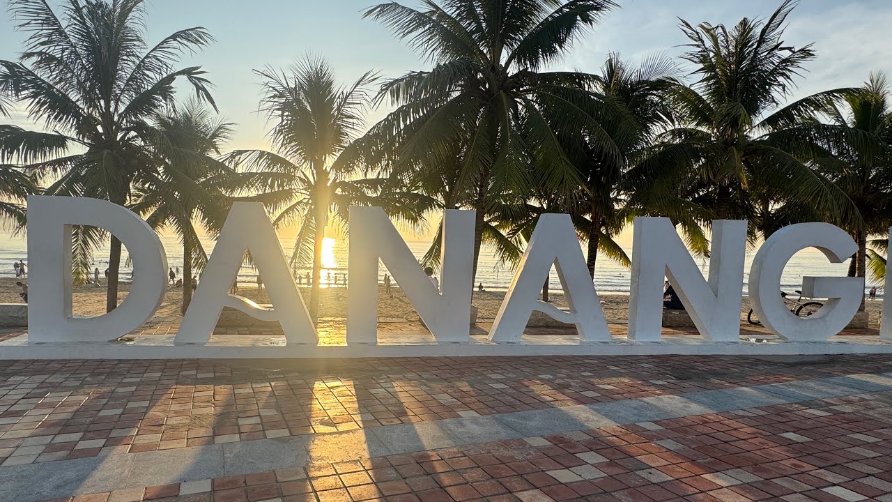 Da Nang beach My Khe beach My An beach Vietnam sunrise walk 4k ASMR