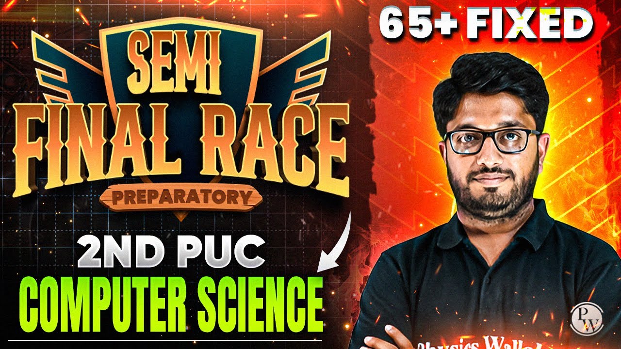 2nd PUC Preparatory Marathon | Computer Science | Most Important Questions & PYQ's🔥🔥
