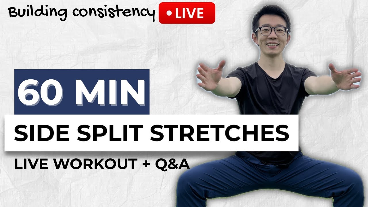 Flexibility Routine for Lower Body and Side Splits - Live Workout!