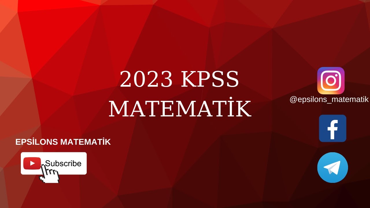 2023 KPSS Matematik Soru Çözümleri (1-12)