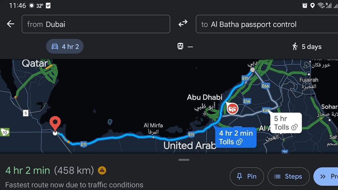 UAE to Saudi Arabia Series Part1 - Dubai to Al Batha border by road (Urdu/Hindi)