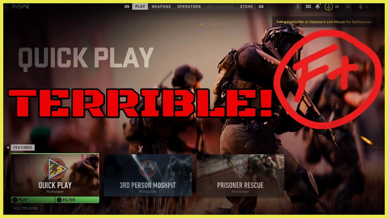 NO ONE LIKES THE MW2 UI MENU SCREEN, ITS AWFUL! Call Of Duty Modern Warfare 2 User Interface Is Bad