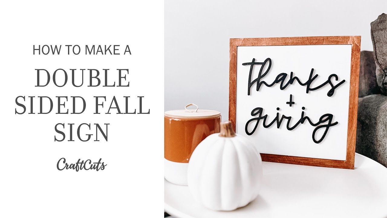 How to Make a DIY Double Sided Fall Sign