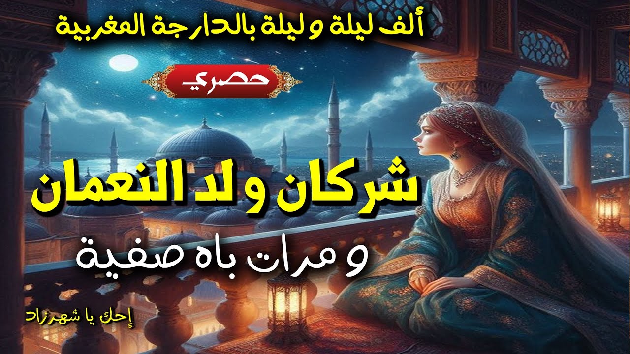ألف ليلة و ليلة شهرزاد تحكي لشهريار بالدارجة المغربية شركان إبن النعمان مع وفاء العمري
