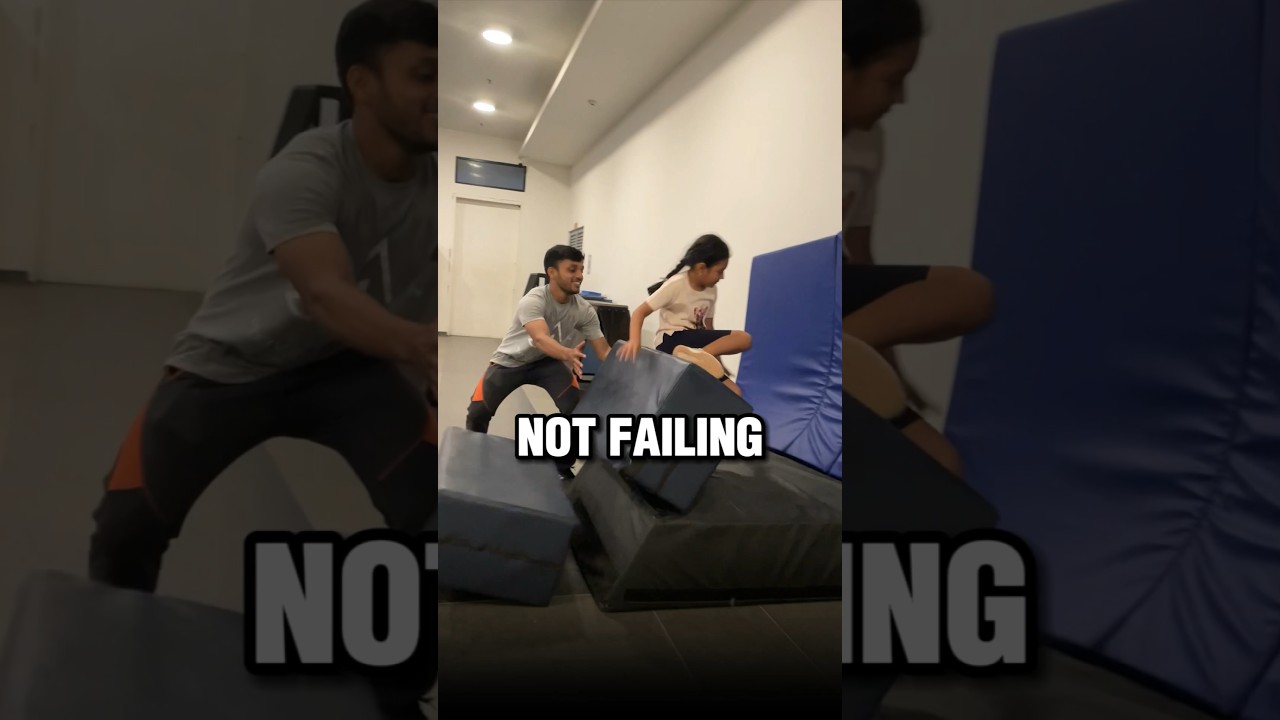 FALLING IS NOT FAILING IN PARKOUR | Mumbai Movement Academy #parkour #mumbaiparkour