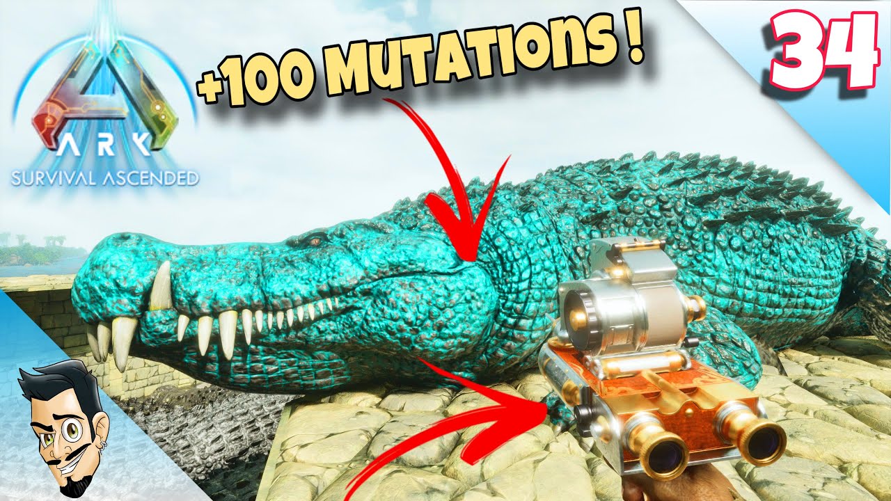 DEVENIR UN PRO DU BREEDING ( pistolet a gènes, traits et mutation ) ep34  ARK SURVIVAL ASCENDED
