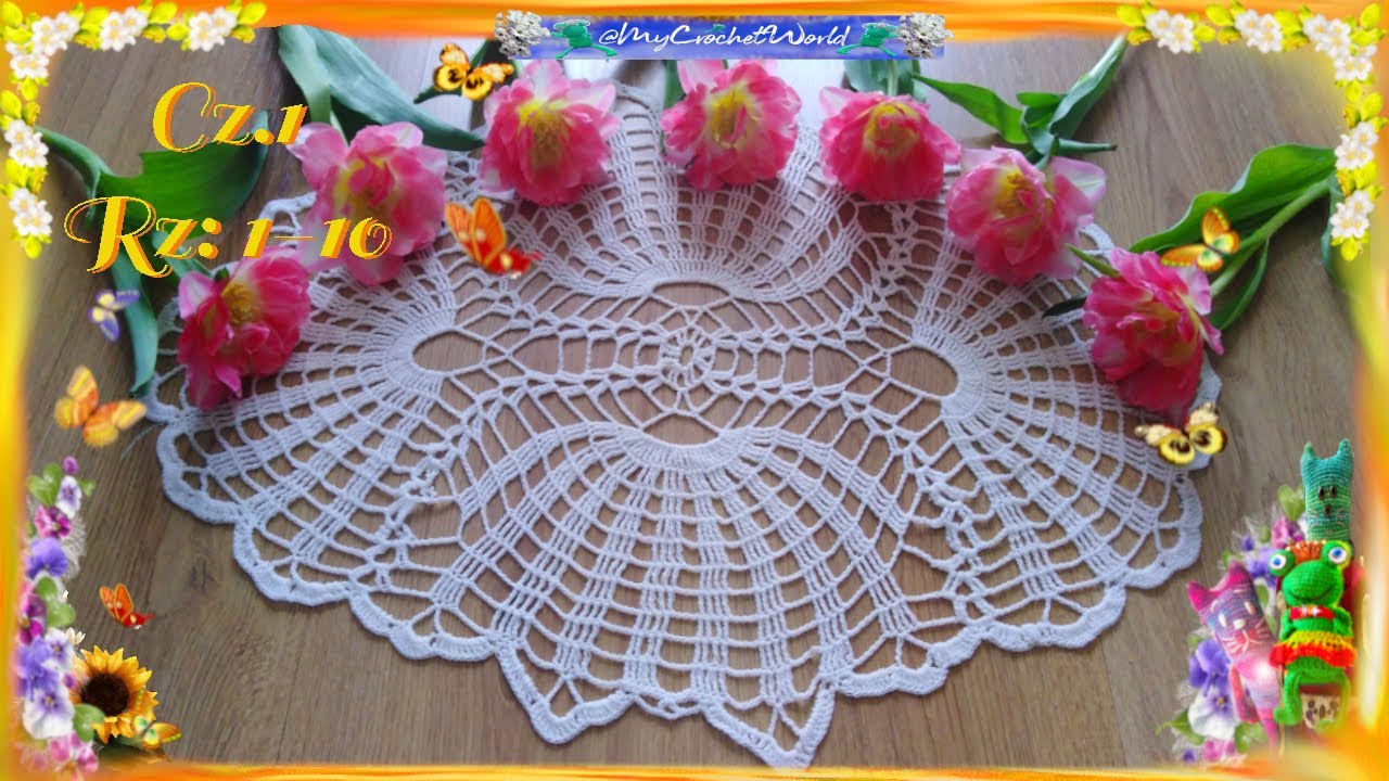 Serwetka_Bieżnik 60 Cm Nr.1 /Cz.1  /#dolly   /#easy   #crochet #szydełkowanie    @mycrochetworld