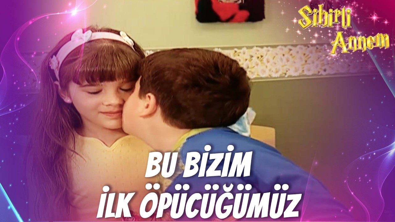 Çocukların Evreni #13: Cem'den Tuğçe'ye İlk Öpücük😘 | Sihirli Annem