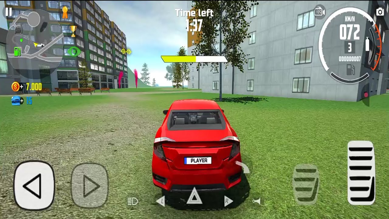 Car simulator 2 mission taxi driver 3rd Order in honda Civic - police chase 
