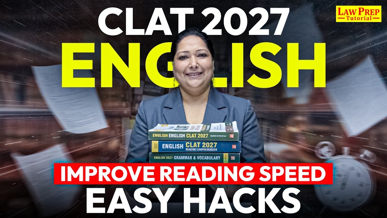 CLAT 2027 English | Improve Reading Speed Quickly | CLAT Preparation 2027