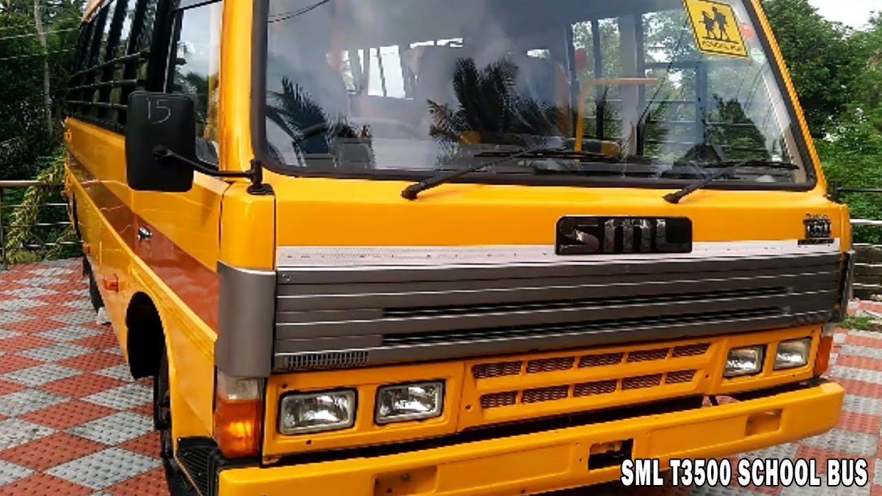 SML Turbo T3500 School Bus with 3500cc diesel engine, seating capacity 22, Price 11.68 lakhs