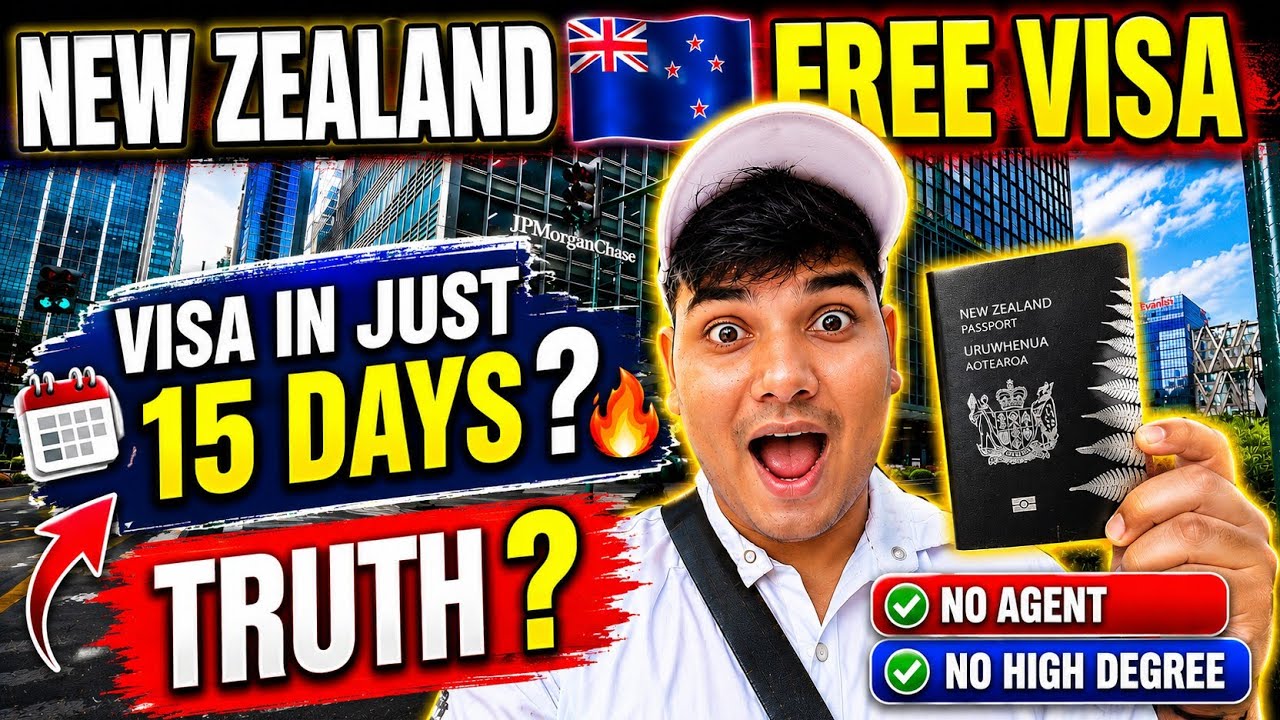 🔥 New Zealand 🇳🇿 Free Work Visa 2026 | Visa in Just 15 Days? Truth Revealed😱