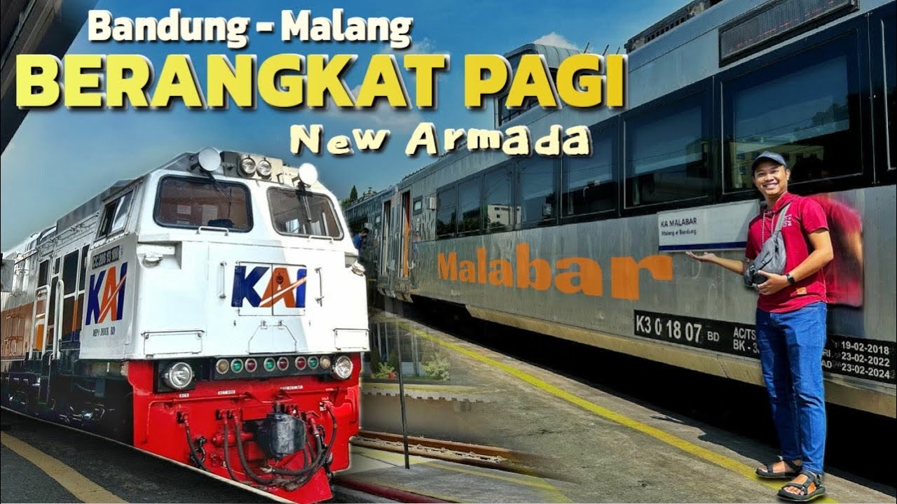 KERETA ‘BARU’ MALABAR PAGI | Pilihan Baru rute Bandung-Jogja-Malang Bonus Pemandangan Banyak Silang
