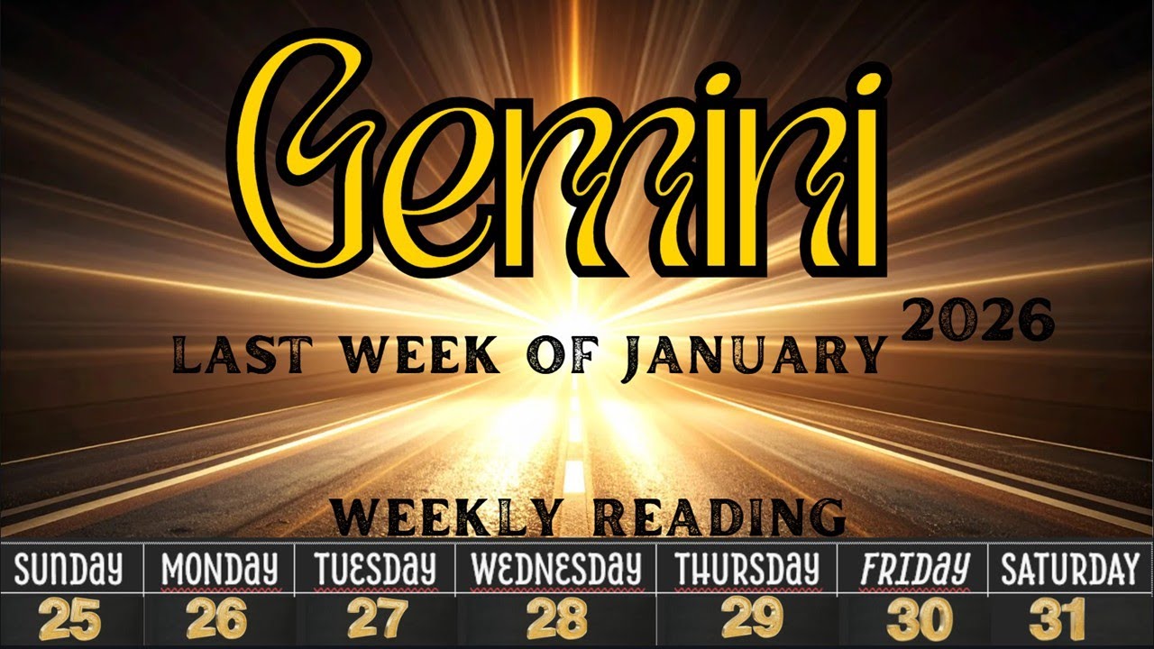 Gemini ✨ YOUR CHOICE WHAT WILL 🫵YOU CHOOSE? 💥Sun 25th Thru Sat 31st Jan  2026 Weekly Reading