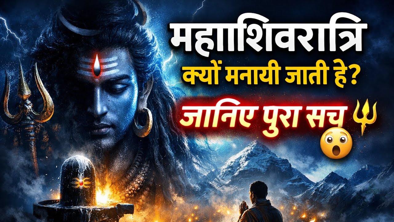 🌙 महाशिवरात्रि क्यों मनायी जाती है? जानिए पूरा सच! 🔱 #mahadev #mahashivratri #shivshankar 