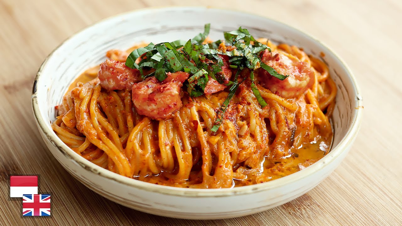 Creamy Gurih! Resep SPAGHETTI ROSE [Hits Ala Kafe Korea]