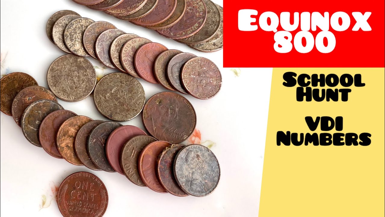 VDI Numbers Equinox 800 School Metal Detecting