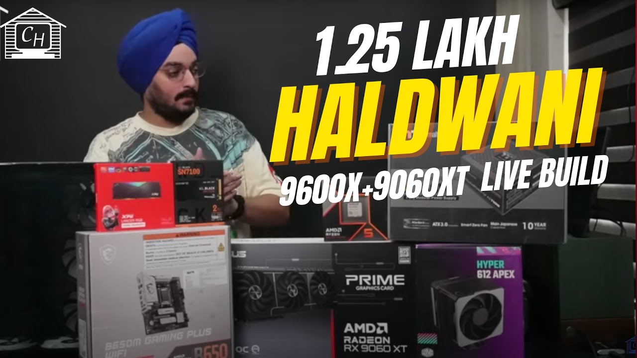 PC Build | 1.25 Lakh, Haldwani (9600X+9060XT)