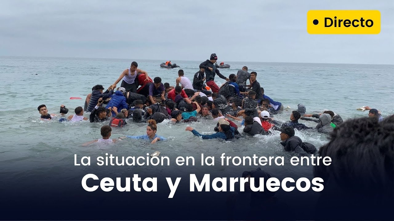 La situación en la frontera entre Ceuta y Marruecos (18/05/2021)