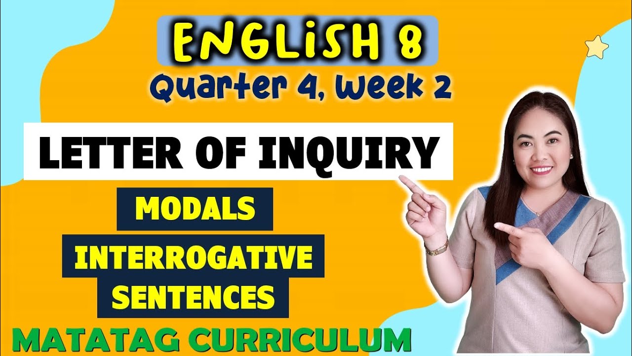 ПИСЬМО-ЗАПРОС || Модальные глаголы | Вопросительные предложения || 8 КЛАСС | MATATAG || 4 КВАРТАЛ...
