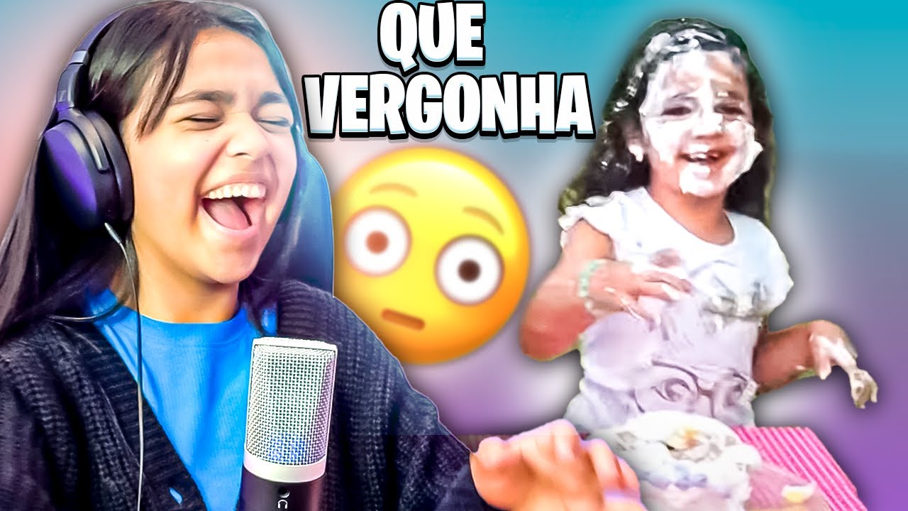 REAGINDO AOS MEU VÍDEOS ANTIGOS COM MINHA AMIGA. QUE VERGONHA!!