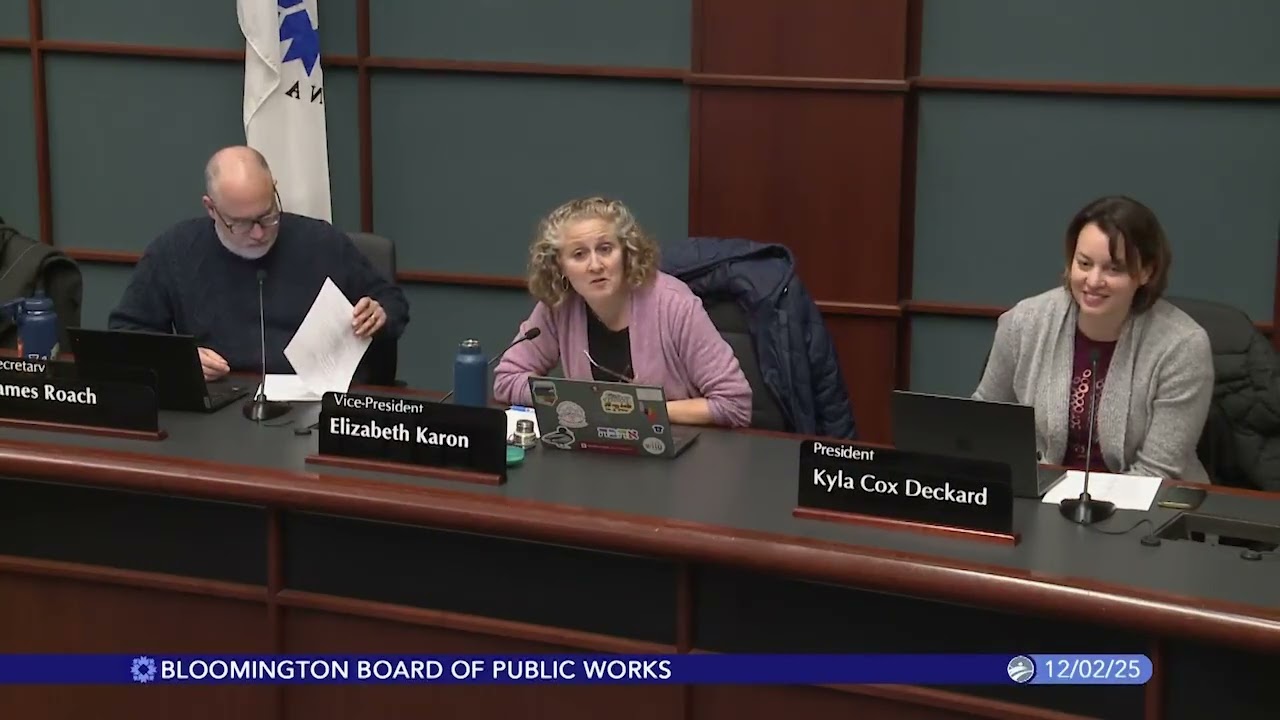Bloomington Board of Public Works, December 2, 2025