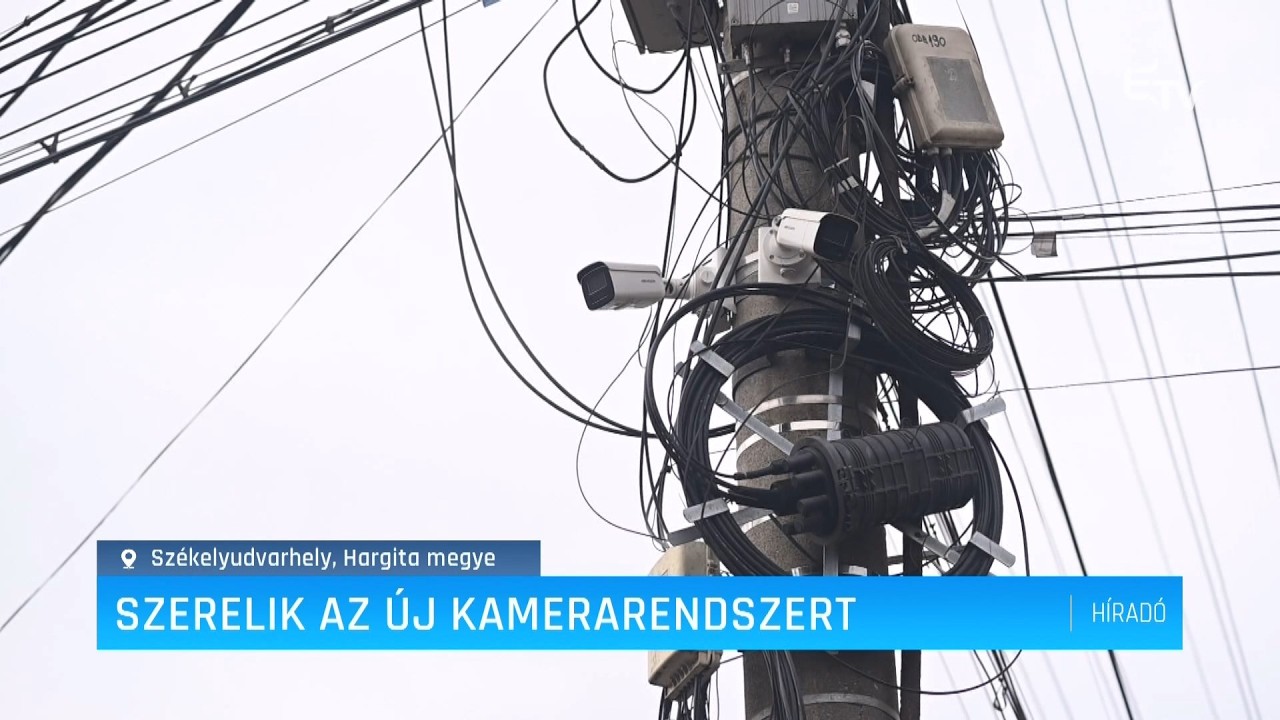 Szerelik az új kamerarendszert – Erdély TV