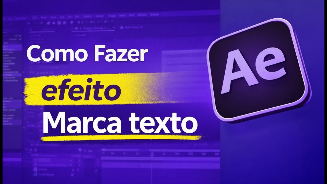Efeito Marca Texto no After Effects 2026 | Tutorial Fácil para Iniciantes (Passo a Passo)