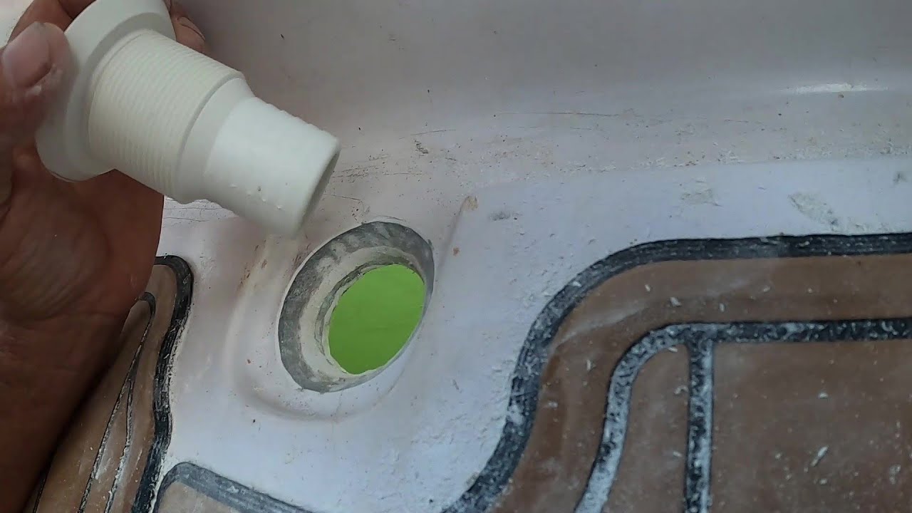Cockpit drain replacement on a Gemini 3200